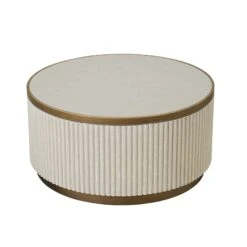 Serenity White And Copper Reeded Set Of 2 Coffee Tables -Housing Units Furniture Store 18c10b85a3150af22c0afba845842625