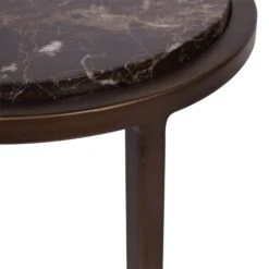Libra Iota Brown Marble Accent Side Table -Housing Units Furniture Store 18d65542326b5197a7d44ad1de1ffd9e 1