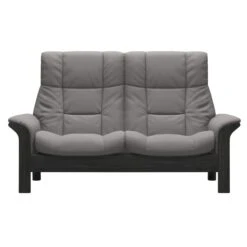 Stressless Buckingham 2 Seater Recliner Sofa In Paloma Silver Grey – Quickship