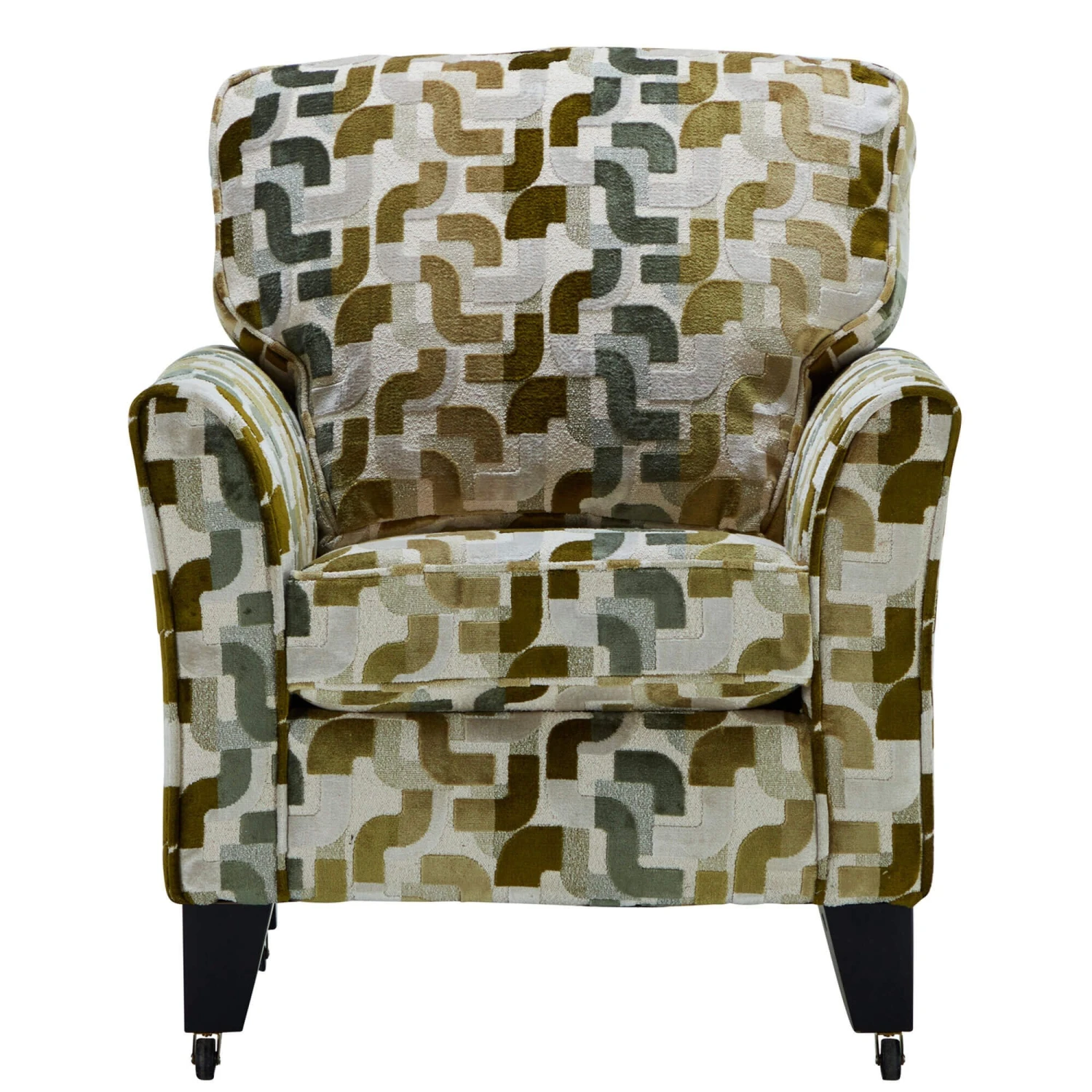 Roxy Forest Velvet Patterned Accent Chair 2 Roxy Forest Velvet Patterned Accent Chair - Image 2