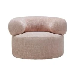 Shadow Ombre Sand Fabric Revolving Lounge Chair