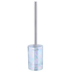 Opalis Mother Of Pearl Glass Toilet Brush Holder