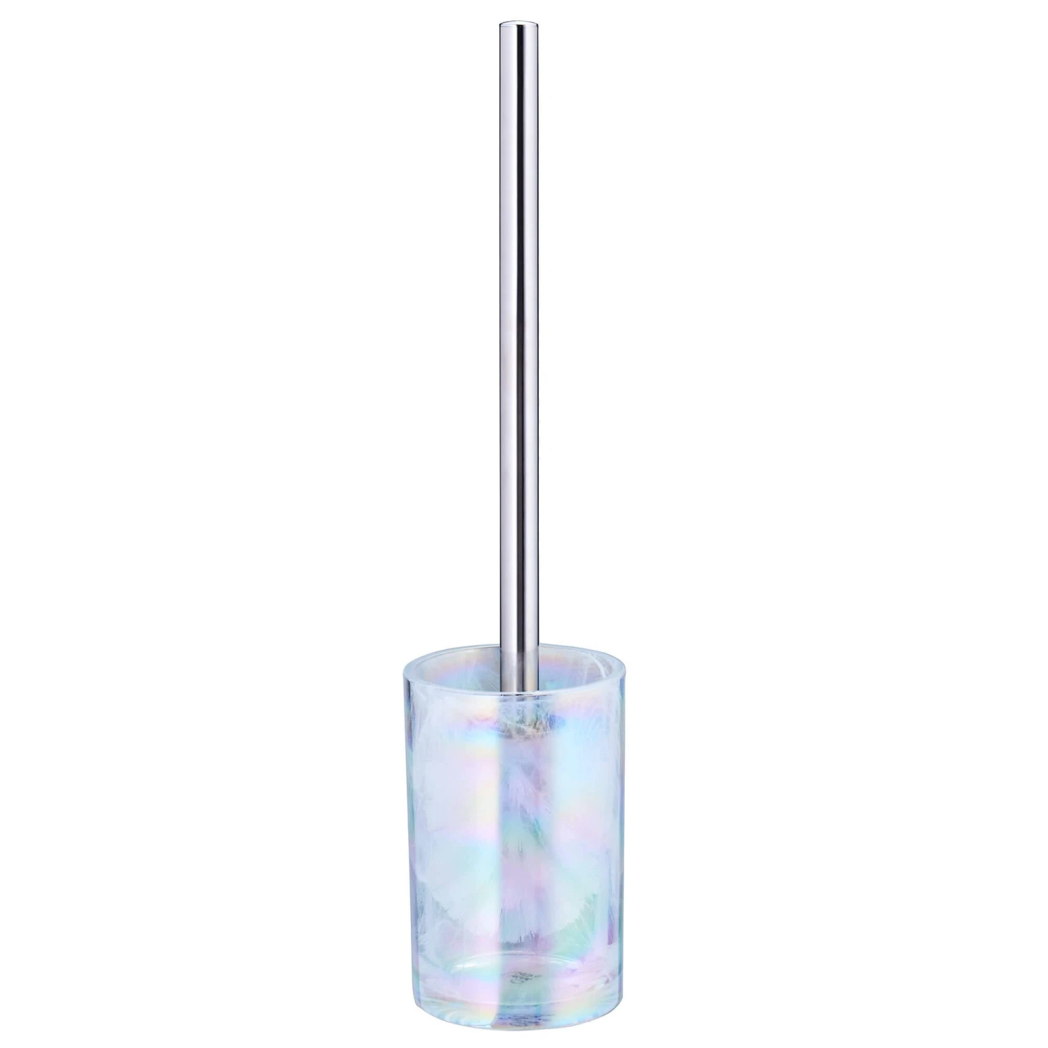 Opalis Mother Of Pearl Glass Toilet Brush Holder 1 Opalis Mother Of Pearl Glass Toilet Brush Holder