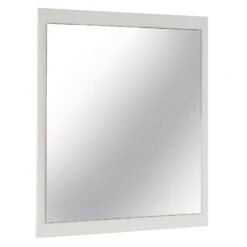 Rosso High Gloss White Wall Mirror