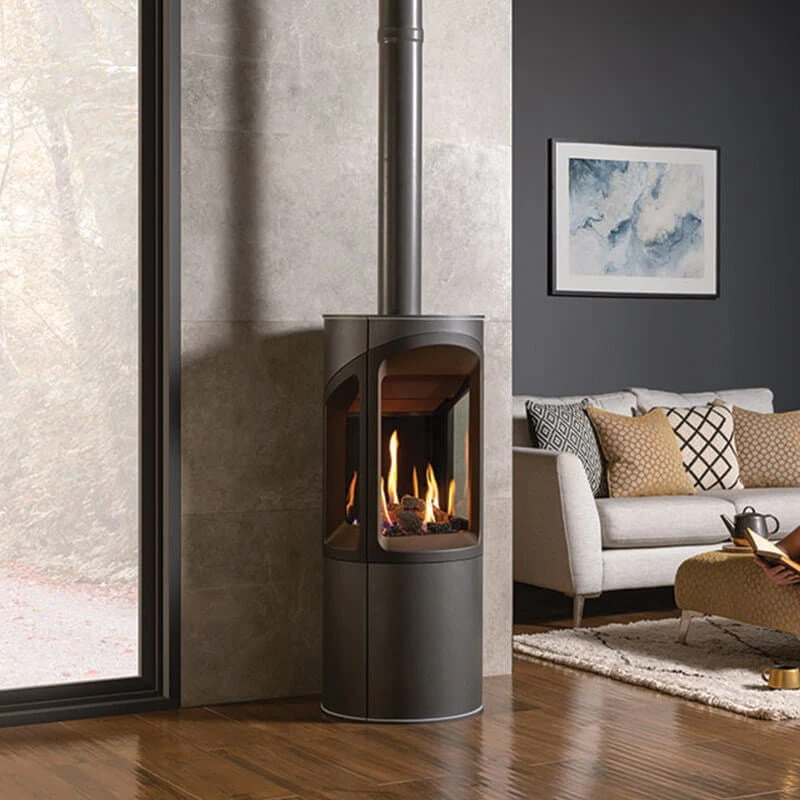 Onyx Liv 3 Sided Round Gas Stove 4 Onyx Liv 3 Sided Round Gas Stove - Image 4