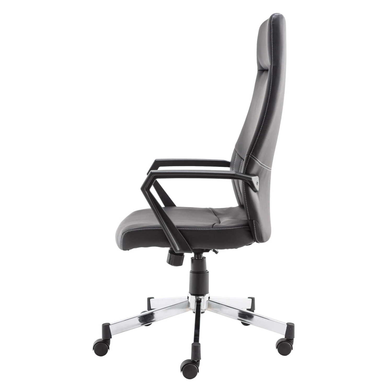 Bala Black Faux Leather High-Back Office Chair 3 Bala Black Faux Leather High-Back Office Chair - Image 3