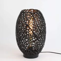 Lisbon Small Matt Black Table Lamp