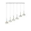 Avezza Chrome And Crystal 6 Light Bar Pendant Light