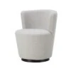Matilde Ivory Boucle Fabric Swivel Chair