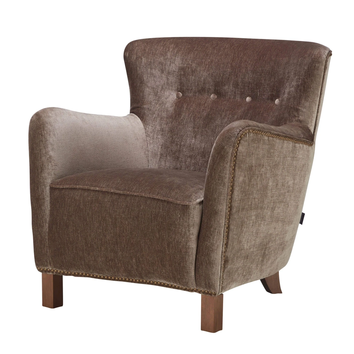 Alexander & James Strauss Berlin Lichen Accent Chair With Antique Studs 2 Alexander & James Strauss Berlin Lichen Accent Chair With Antique Studs - Image 2