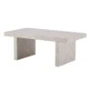 Dune Pale White Herringbone Coffee Table
