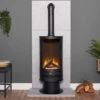 Bloomsville Grey Circular Electric Stove