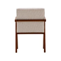 Viviana A-Line Wood & Natural Fabric Accent Chair -Housing Units Furniture Store 1f109213d252cfe1691a1817c310c735