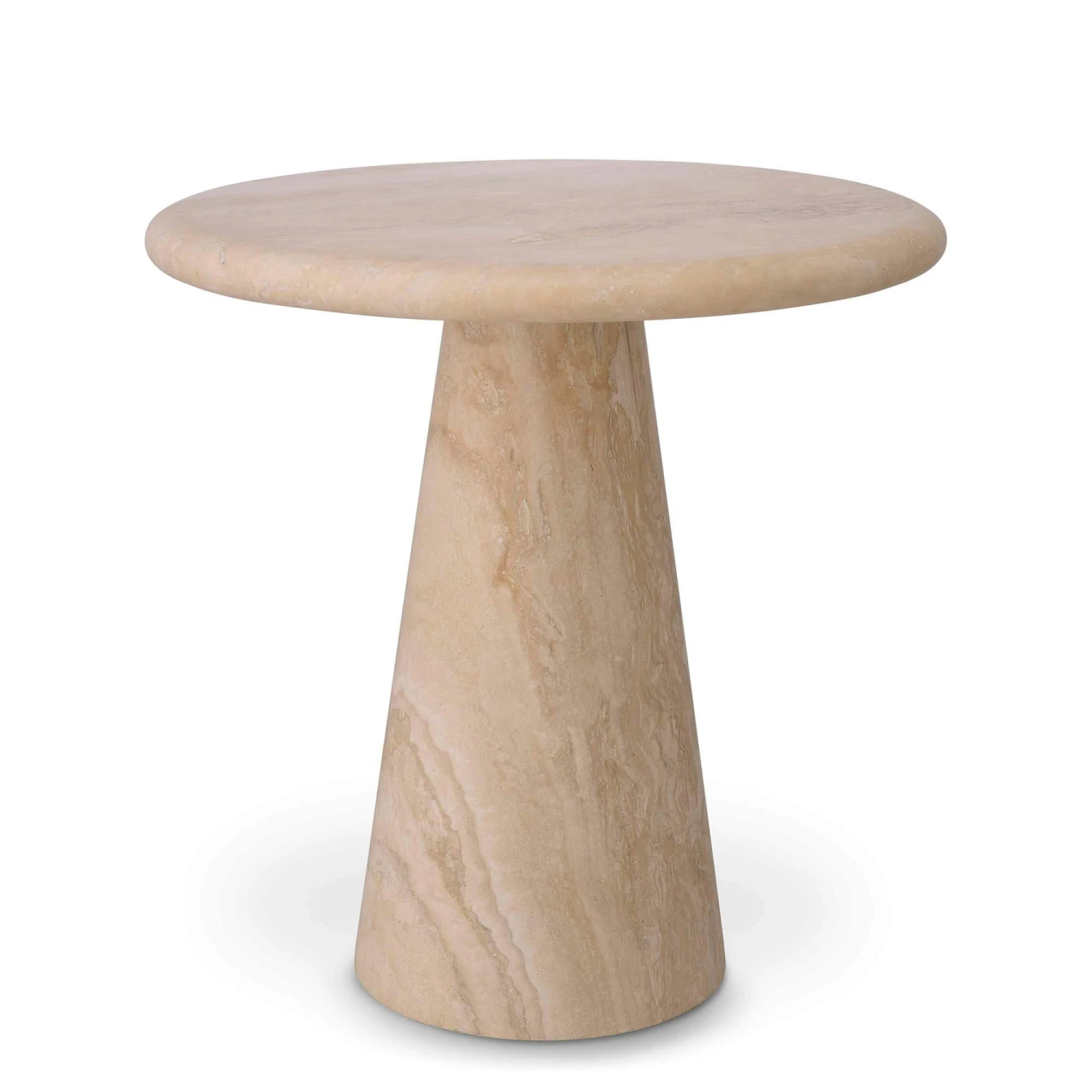 Eichholtz Adriana Small Travertine Side Table 2 Eichholtz Adriana Small Travertine Side Table - Image 2
