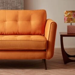 Orla Kiely Ivy Bandon Orange Velvet Large Sofa -Housing Units Furniture Store 202f2949080ad9391dcbeb271893654e