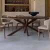 Hogarth Brown Oval Ash Wood Dining Table