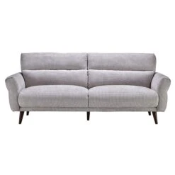 Corniche Grey Fabric 3 Seater Sofa
