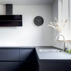 Thomas Kent Hampton Black Wall Clock