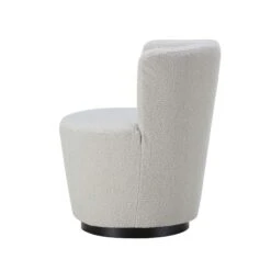 Matilde Ivory Boucle Fabric Swivel Chair -Housing Units Furniture Store 21347e763345eceac8103436a13e134d