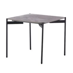 Greta Grey Marble Effect Side Table