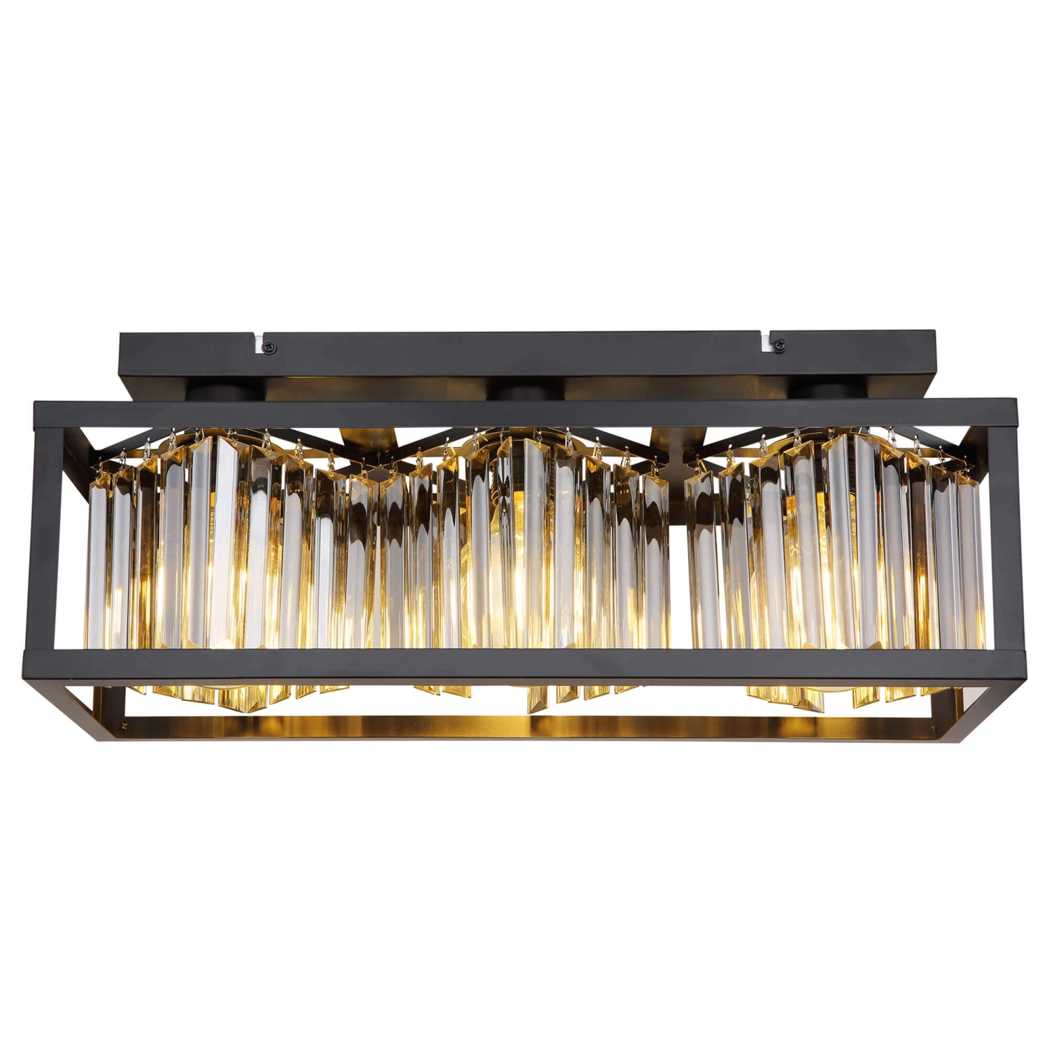 Devito Matt Black 3 Light Flush Ceiling Light 4 Devito Matt Black 3 Light Flush Ceiling Light - Image 4