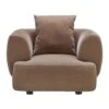 Serenity Brown Fabric Armchair