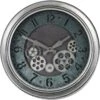Libra Palladium Mini Dials Silver Clock