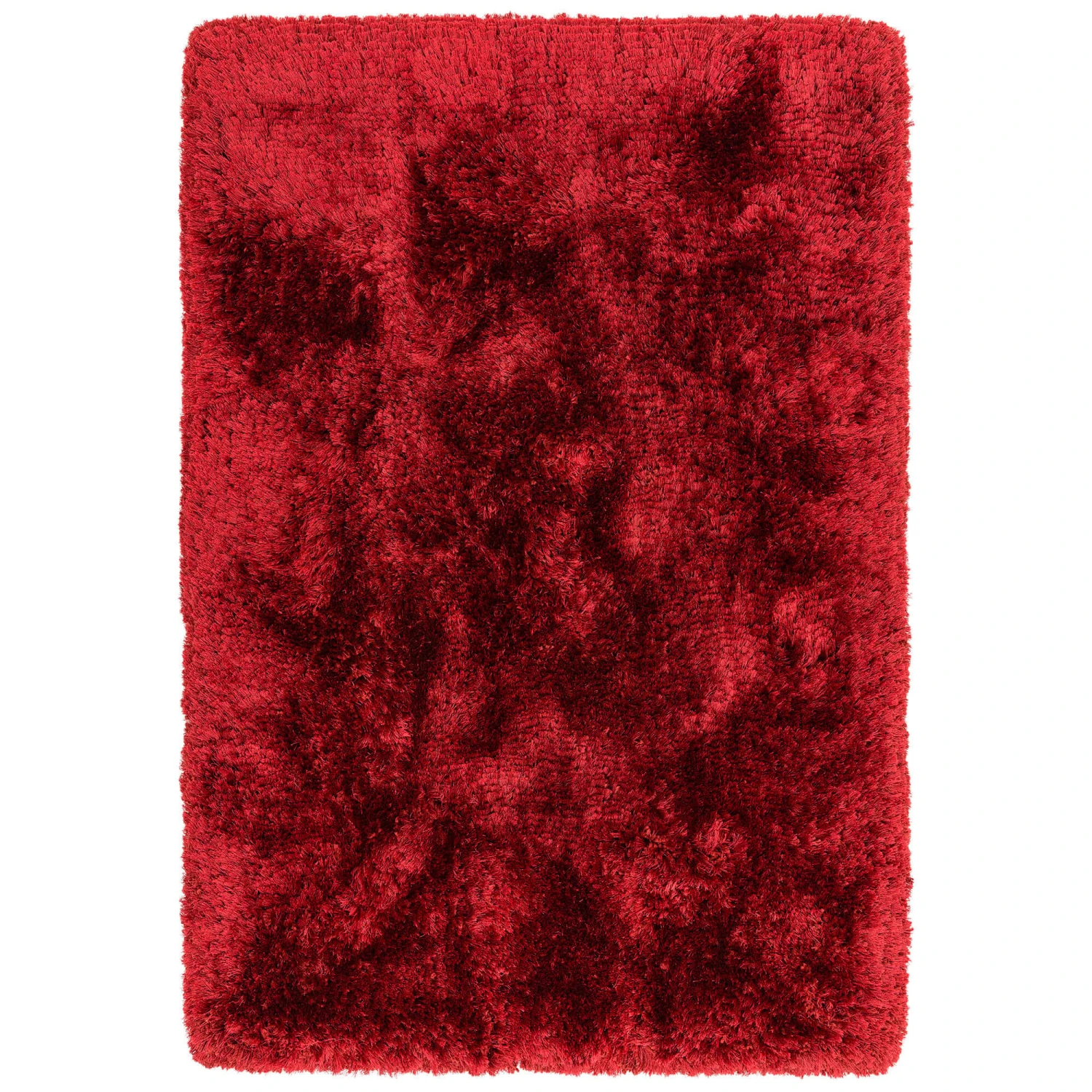 Plush Shaggy Red 140cm X 200cm Rug 1 Plush Shaggy Red 140cm X 200cm Rug