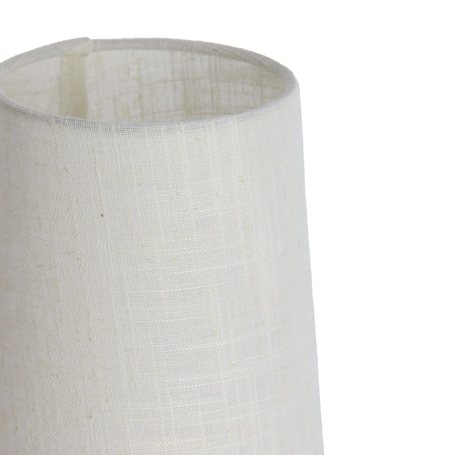 Howie Tall Conical Cream & Dark Wood 42cm Table Lamp 4 Howie Tall Conical Cream & Dark Wood 42cm Table Lamp - Image 4