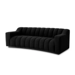 Eichholtz Kelly Small Sofa In Black Boucle Fabric -Housing Units Furniture Store 253a51ded8bcfa637fc7a5bfbcfc65e7