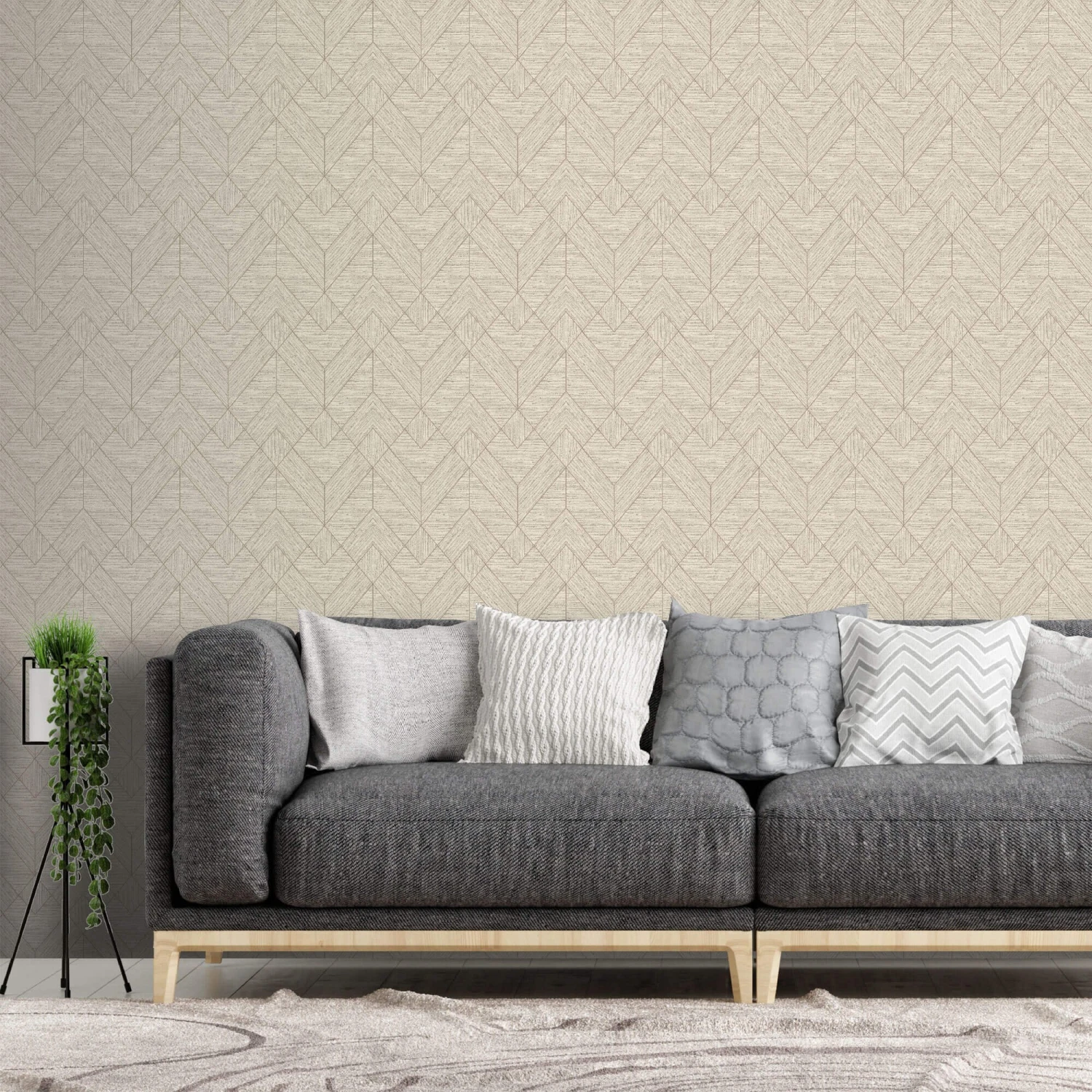 Wood Grain Geo Neutral Gold Wallpaper 1 Wood Grain Geo Neutral Gold Wallpaper