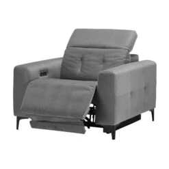 Frascati Misty Grey Fabric Power Recliner Armchair -Housing Units Furniture Store 2578df7c767fc1ad69ef196fdbb5988b