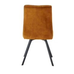 Annika Smoked Oak Slatted 120cm Round Dining Table With 4 Cabley Tumeric Dining Chairs -Housing Units Furniture Store 26a61bbc73fe74d83fc3fec30d930cbc