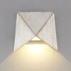 Bunda White & Gold Outdoor Wall Light
