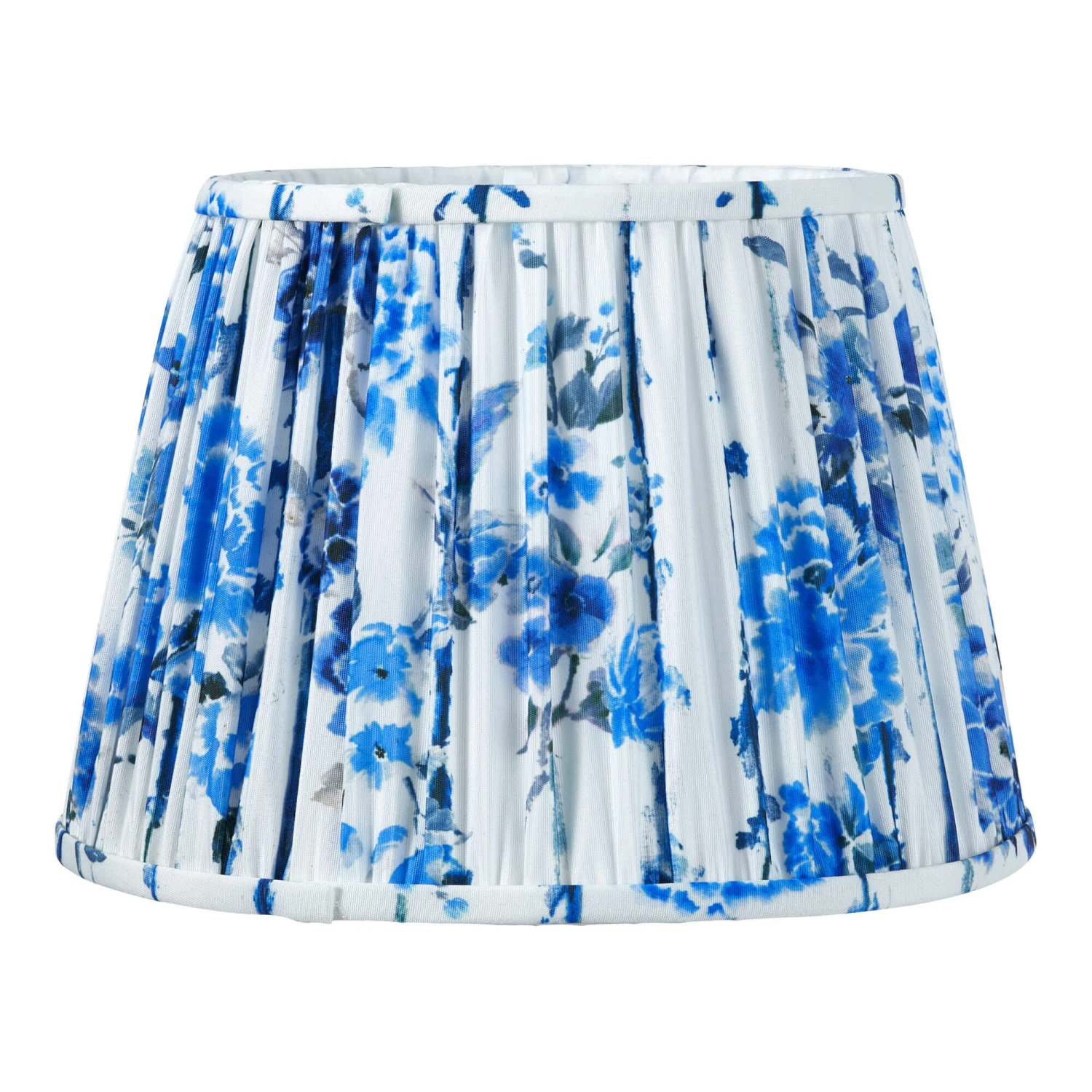 Designers Guild Kyoto Flower Cobalt Blue 14 Inch Pleated Shade 2 Designers Guild Kyoto Flower Cobalt Blue 14 Inch Pleated Shade - Image 2