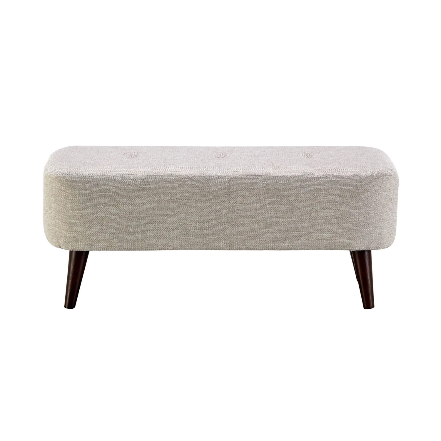 Ariana Natural Boucle Fabric Medium Bench Stool 1 Ariana Natural Boucle Fabric Medium Bench Stool