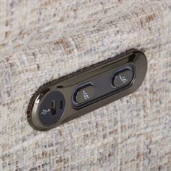 Marco Greige Fabric Power Glider Recliner Chair -Housing Units Furniture Store 27c2d79bfcd7d360b53f87f9c4d221d0