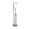 Belgravia Stainless Steel Toilet Roll Holder & Toilet Brush Combo