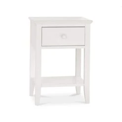 Ascot White 1 Drawer Nightstand -Housing Units Furniture Store 2886064cd54055ce4c14f6f86f582c37 1