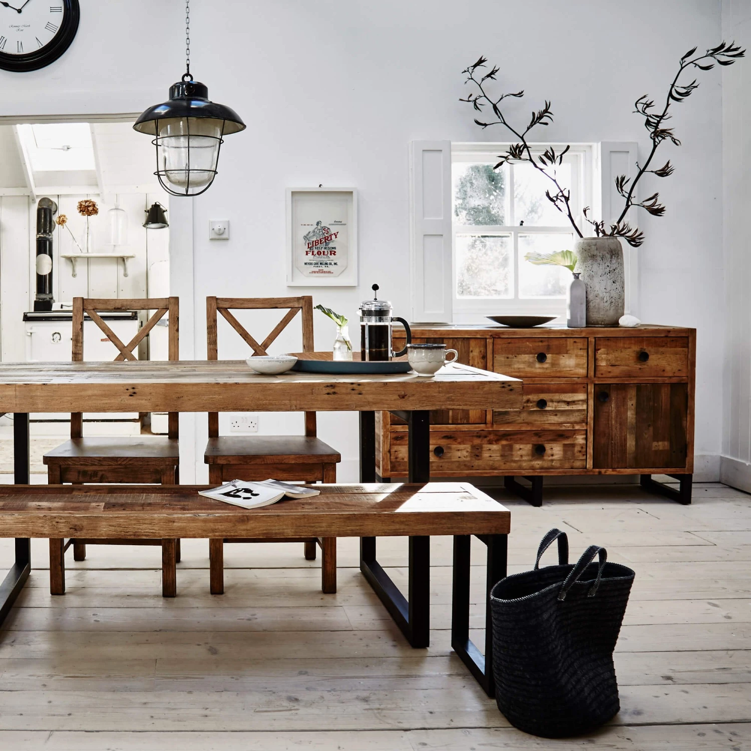 Malmo Reclaimed Timber Large 2 Door 4 Drawer Sideboard 4 Malmo Reclaimed Timber Large 2 Door 4 Drawer Sideboard - Image 4