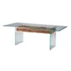 Illusion 220cm Glass Dining Table