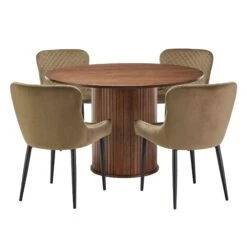 Annika Smoked Oak Slatted 120cm Round Dining Table -Housing Units Furniture Store 28b6e4b2ff0708a25ec0d1778d5b7e56 1