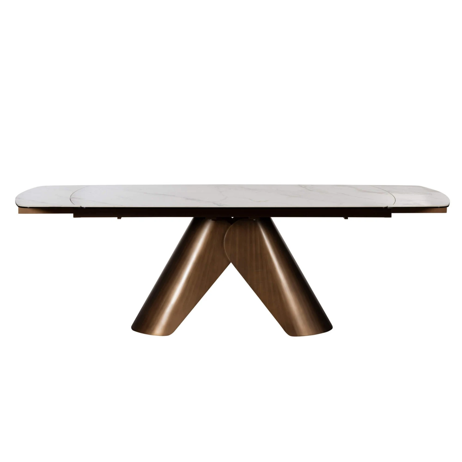 Glass House Caldo Bronze Ceramic 180cm Extending Dining Table 2 Glass House Caldo Bronze Ceramic 180cm Extending Dining Table - Image 2