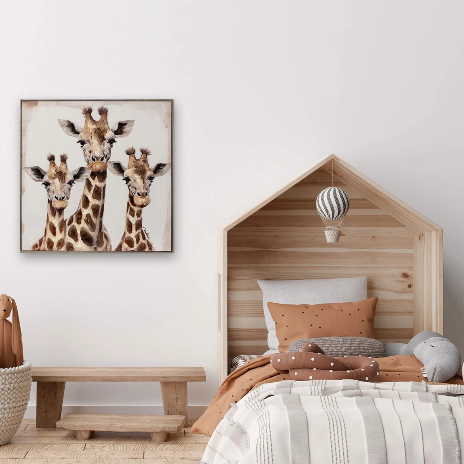 Three Giraffes Canvas 6 Three Giraffes Canvas - Image 6