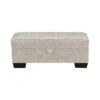 David Gundry Jasper Metropolitan Cream Fabric Footstool With Storage