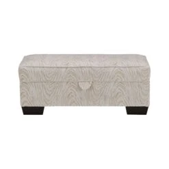 David Gundry Jasper Metropolitan Cream Fabric Footstool With Storage