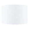 45cm Lino White Self Lined Drum Shade