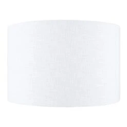 45cm Lino White Self Lined Drum Shade