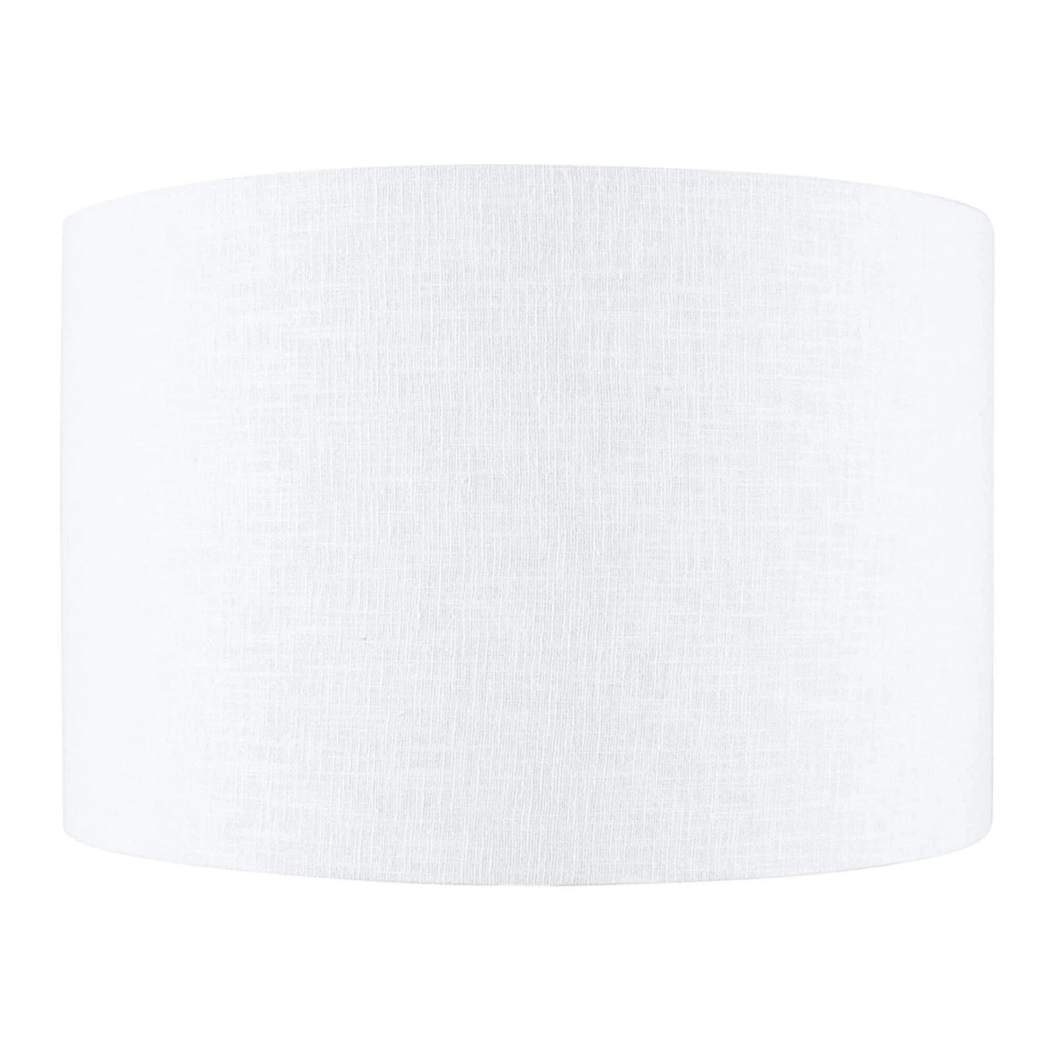 45cm Lino White Self Lined Drum Shade 1 45cm Lino White Self Lined Drum Shade
