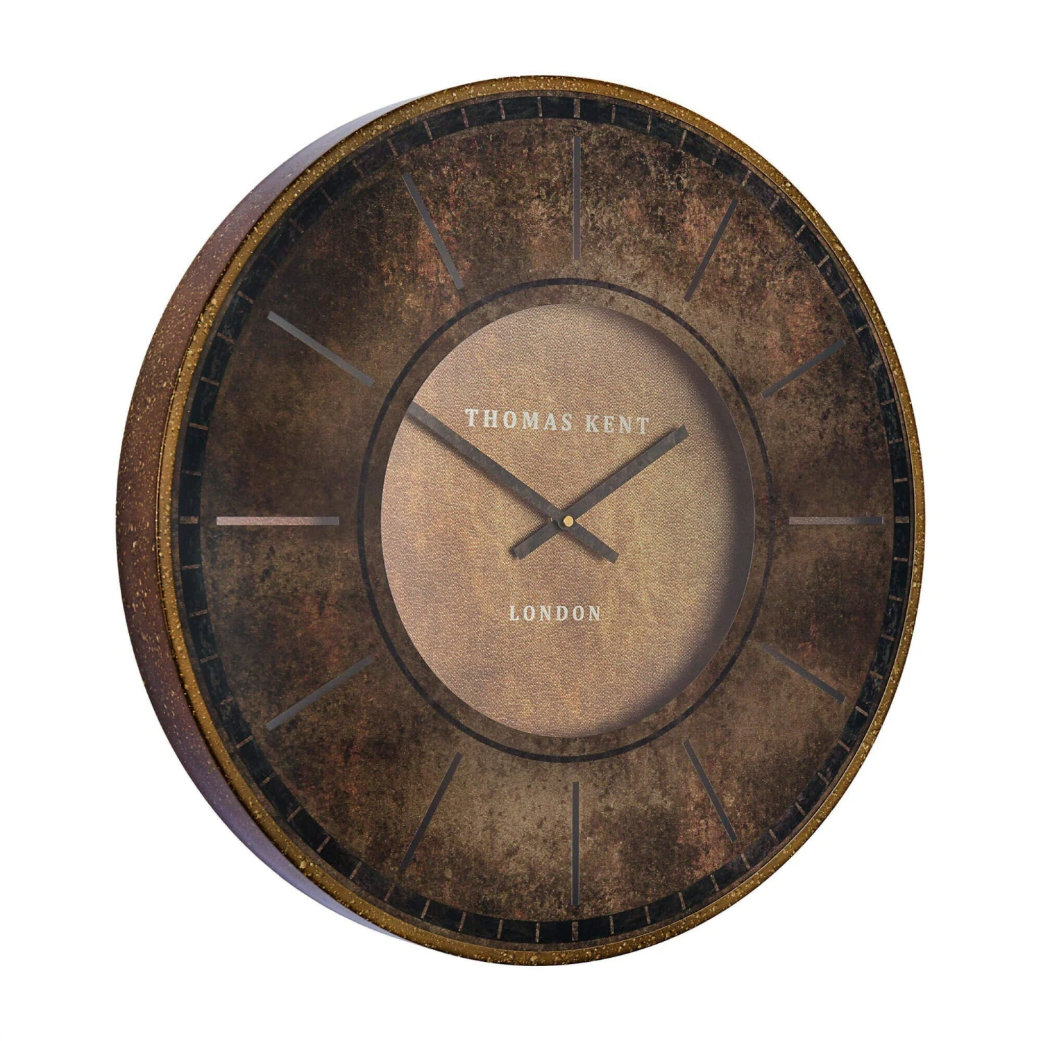 Thomas Kent Florentine Brown Leather Wall Clock 2 Thomas Kent Florentine Brown Leather Wall Clock - Image 2